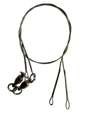 Rapala Terminal Tackle 7x19-Trådig Stålvajer med Kulager Lekande 2pack 23cm/14kg