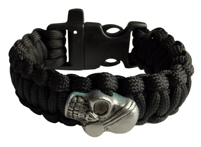 HLTD Paracord Bracelet Skull with Whistle 25mm