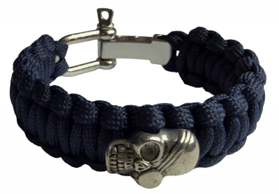 HLTD Paracordarmband Skull med Schackel 20mm
