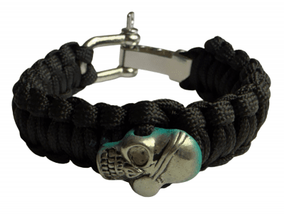 HLTD Paracordarmband Skull med Schackel 20mm