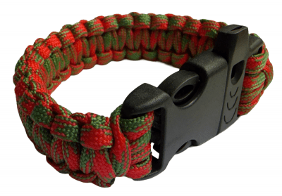 HLTD Paracordarmband med Visselpipa 25mm