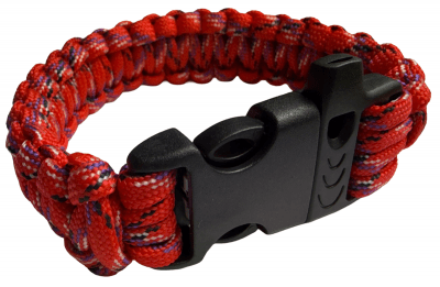 HLTD Paracordarmband med Visselpipa 25mm
