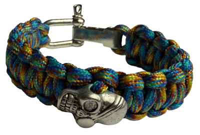 HLTD Paracordarmband Skull med Schackel 20mm