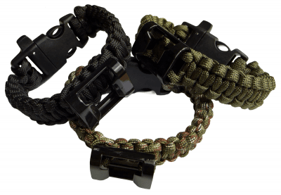 HLTD Paracordarmband med Kapsylöppnare och Visselpipa 25mm
