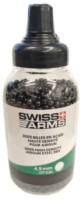 Swiss Arms Stålrundkulor 4,5mm 3000st - Svarta