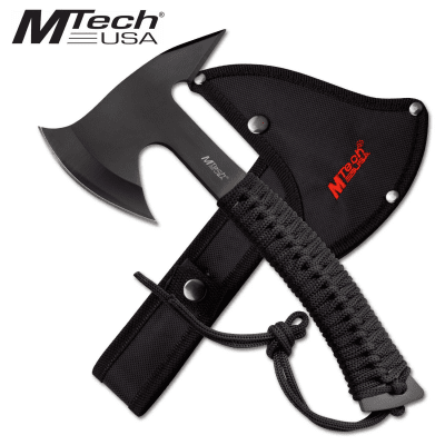 MTech Black Paracord Hatchet