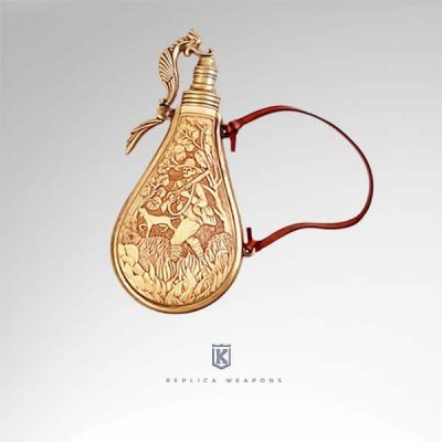 Kolser Boot-Shaped Powder Flask 10x18cm - Ivory
