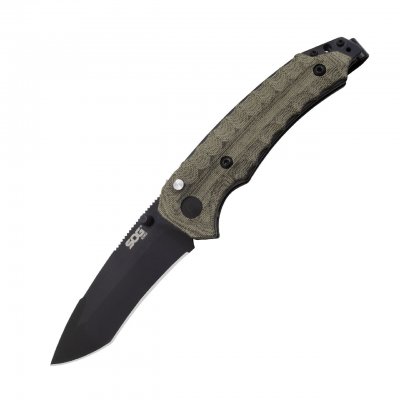 SOG Kiku Assisted S35VN - Svart