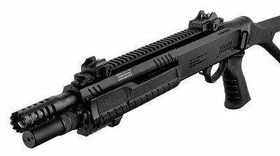 Black Ops Fabarm STF12 Compact Shotgun Gas 6mm - Svart