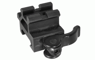 UTG Double Rail/Single Slot Angle Mount w/QD Lever Mount