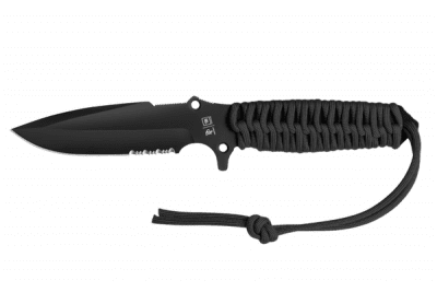 TB Outdoor Marauder Serrated - Svart Paracord