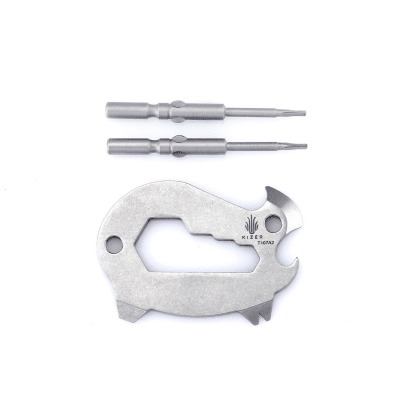 Kizer T107A2 Peccary Stainless Steel Standard Pocket Tool (7-in-1)