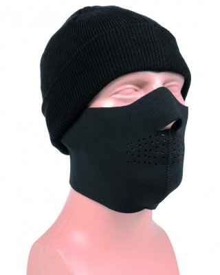 Mil-Tec Half Face Protection Svart/Woodland