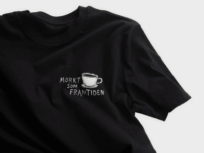 Lemmel Kaffe T-Shirt Mörkt som Framtiden