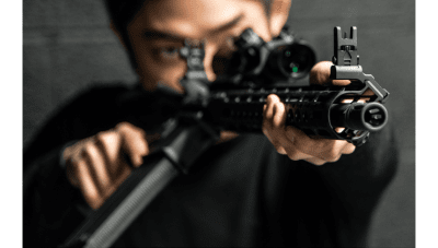 UTG Accu-Sync 45 Degree Angle Flip-Up Front Sight