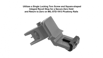 UTG Accu-Sync 45 Degree Angle Flip-Up Front Sight