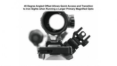 UTG Accu-Sync 45 Degree Angle Flip-Up Rear Sight