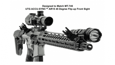 UTG Accu-Sync 45 Degree Angle Flip-Up Rear Sight