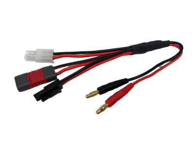 Charging Cable T-Connection/Deans Male,Tamiya Small & Big with Banana Contact