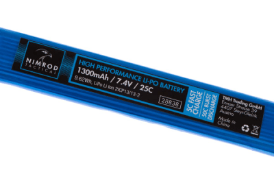 Nimrod LIPO 7.4V 1300mAh Liten Tamiya Twin Type