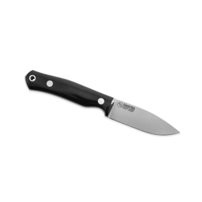 Casström No.8 SFK - Svart Micarta Flatslipad