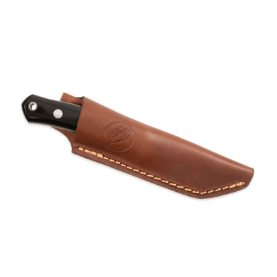 Casström No.8 SFK - Svart Micarta Flatslipad