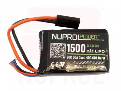 Nuprol Power 1500mah 7.4v 20c PEQ Micro Lipo