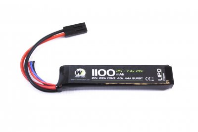 Nuprol Power Lipo Batteri 7,4v 1100mAh 20C Stick Type