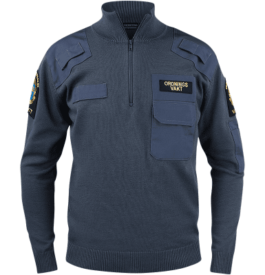 Texstar ON02 Ordningsvakt Natotröja med Zip och Krage (Storlek: 5XL)