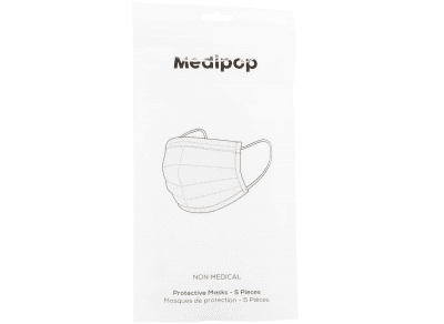Medipop 3-Lagers Munskydd - Vit
