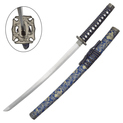 Svärdset Katana Wakizashi Tanto Blue Dragon