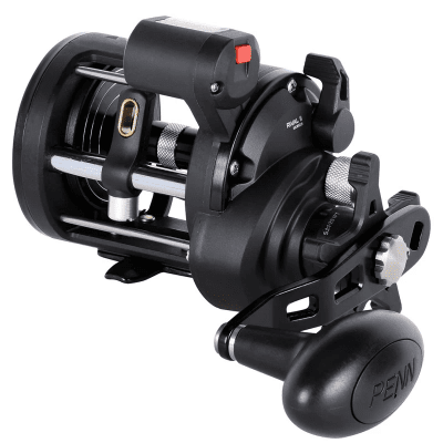 PENN Havsfiske/Trolling Rulle Rival II Level Wind Höger med Räkneverk