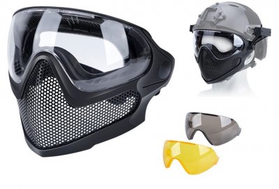 WoSport Meshmask Pilot - Black