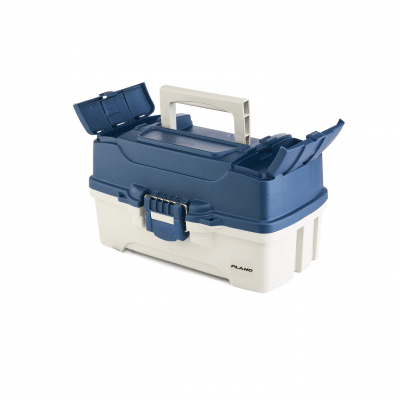 Plano 2 Tray Box MTL Blue/Off White