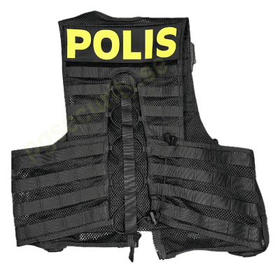 PGT Patch Ryggmärke Polis 28x10cm