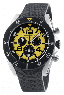 MomoDesign Dive Master Chrono Gul/Svart 48mm