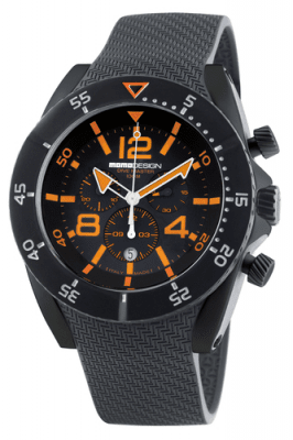 MomoDesign Dive Master PVD Chrono Svart/Orange 48mm
