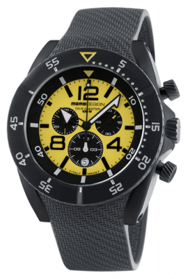 MomoDesign Dive Master PVD Chrono Gul/Svart 48mm