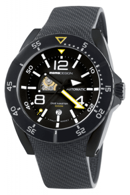 MomoDesign Dive Master PVD Automatic Svart/Vit 48mm