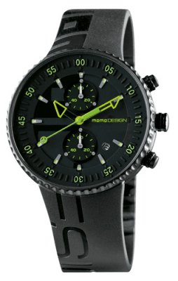 MomoDesign Jet Chrono Svart/Grön 43mm