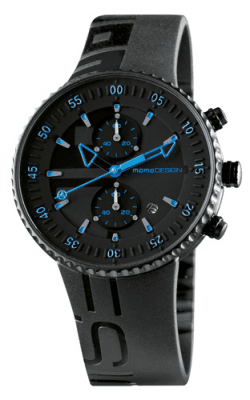 MomoDesign Jet Chrono Svart/Blå 43mm