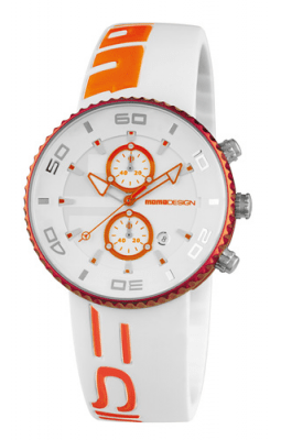 MomoDesign Jet Aluminium Chrono Vit/Orange 43mm