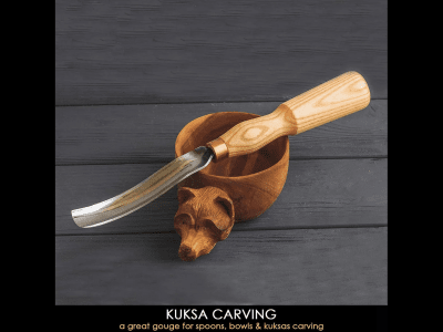 BeaverCraft G7L/22 Lång Skedkniv 22mm