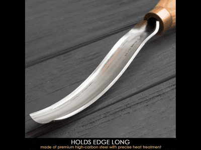 BeaverCraft G7L/22 Lång Skedkniv 22mm