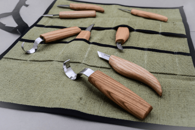 BeaverCraft S08 Täljkit med Knivrulle