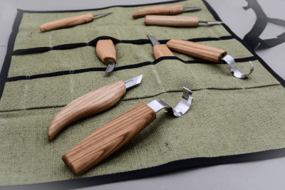 BeaverCraft S08 Täljkit med Knivrulle