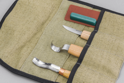 BeaverCraft S38 Spoon Carving Kit Wood Carving Tools With Leather Strop
