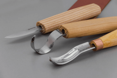 BeaverCraft S38 Spoon Carving Kit Wood Carving Tools With Leather Strop