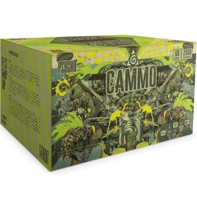 Psycho Cammo .68 Paintballs 2000st