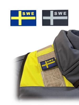 Ullharen PVC Patch Flag SWE with Velcro